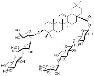 3-O-D-葡萄糖(1→3)-L-鼠李糖(1→2)-L-阿拉伯糖- 齐墩果酸–28-O-