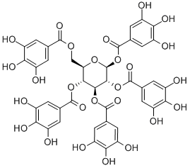 1,2,3,4,6-五没食子酰葡萄糖 CAS：14937-32-7 中药对照品 标准品