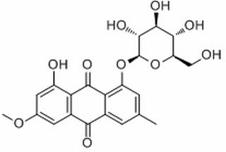 大黄素甲醚-1-O-β-D-葡萄糖苷 CAS：26296-54-8中药对照品 标准品