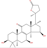 3β,7β,15β-三羟基-11-羰基-羊毛甾烷-8-烯-24→20内酯