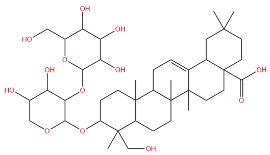 常春藤皂苷 D2/木通皂苷C CAS：20853-58-1 中药对照品 标准品