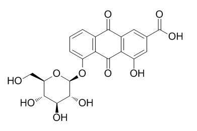 大黄酸-8-O-β-D-葡萄糖苷 CAS: 34298-86-7 中药对照品标准品