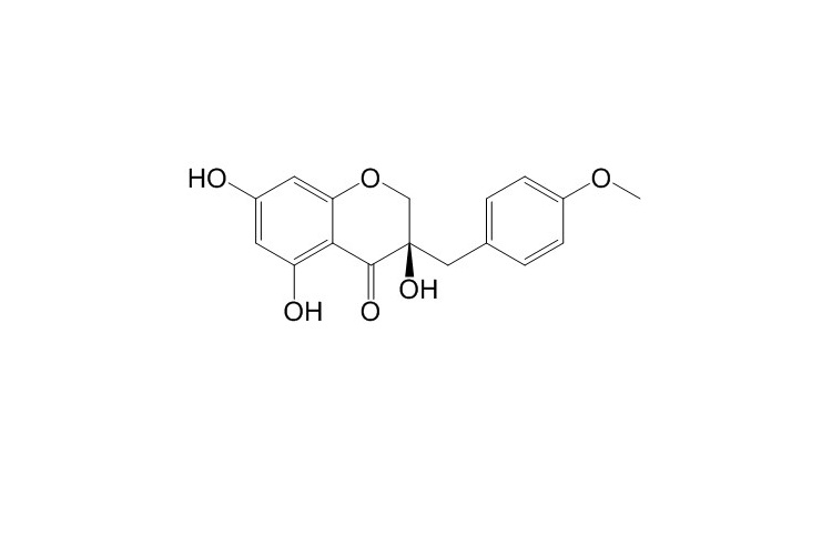 4H-1-Benzopyran-4-one, 2,3-dihydro-3,5,7-trihydroxy-3-[(4-methoxyphenyl)methyl]-