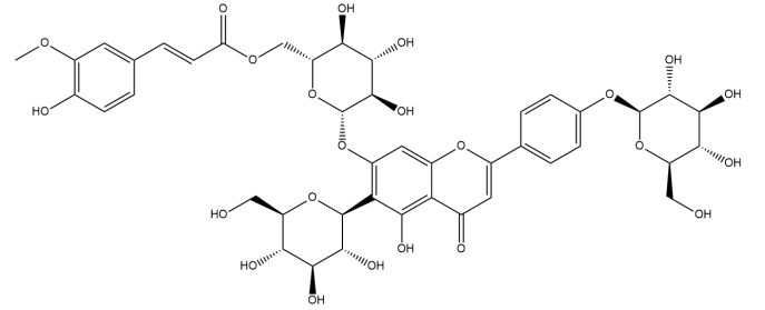 4'-O-β-D-葡萄糖-6′′′-阿魏酰肥皂草苷 | CAS No. 1016970-92-5