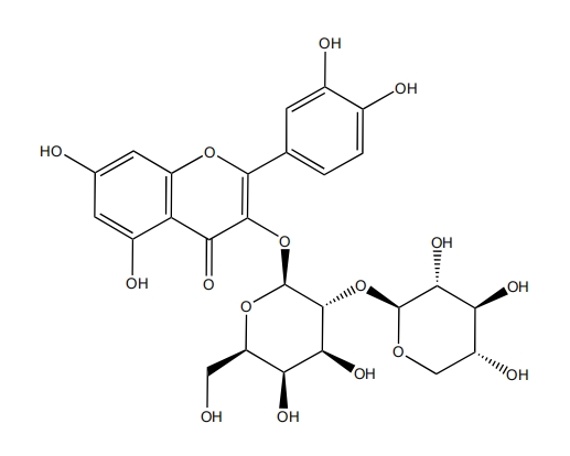 槲皮素-3-O-木糖（1→2）半乳糖苷 | CAS No.83144-69-8