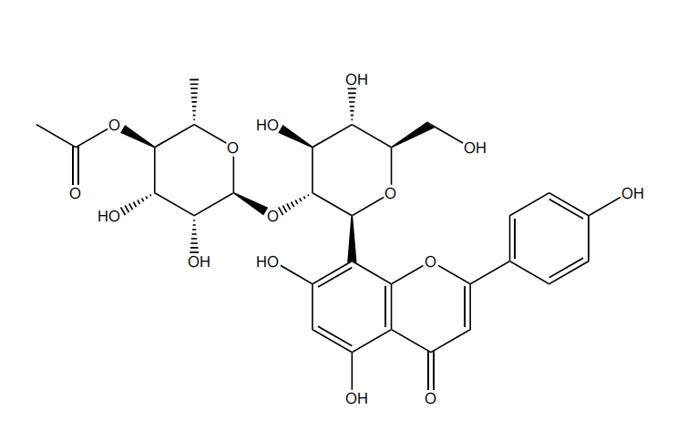 牡荆素2''-O-(4'''-O-乙酰)鼠李糖苷 | CAS No.80537-98-0